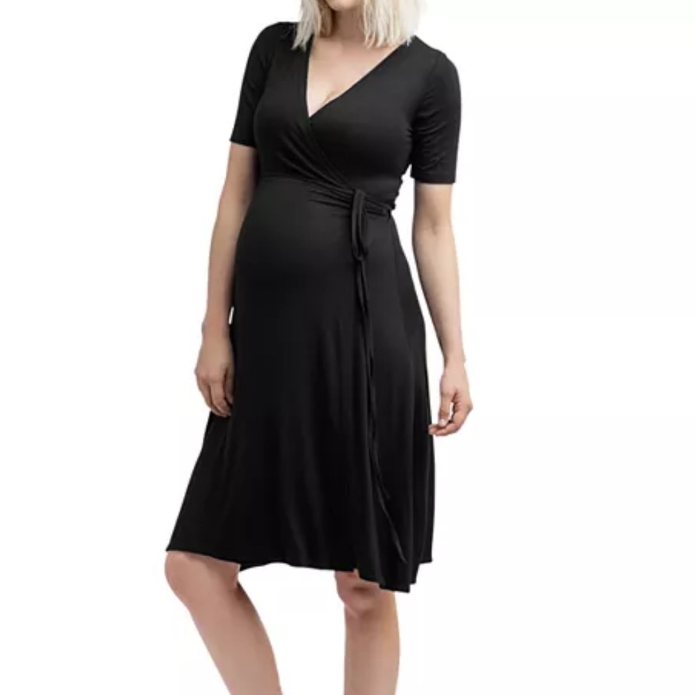 NWOT Nom Maternity Maya During & After Wrap Dress Size S
